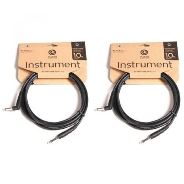 Planet Waves 10&#039; Classic Series Instrument Cable - w/Ri... (2-pack) Value Bundle #1 image