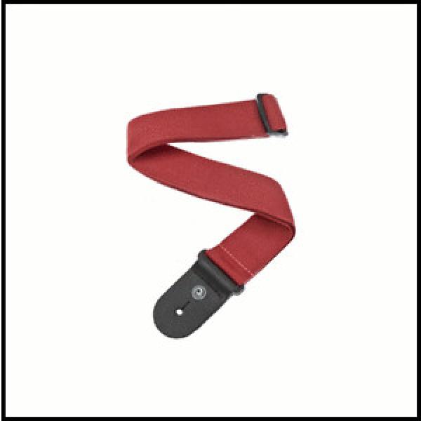 Planet Waves Polypropylene Adjustable Guitar Strap Red PWS-101 Made in Canada #1 image