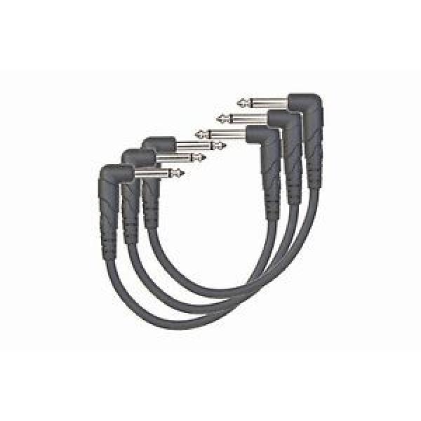 Planet Waves PW-CGTP-305 Right Angle Patch Cables, 6-inches, 3-pack #1 image