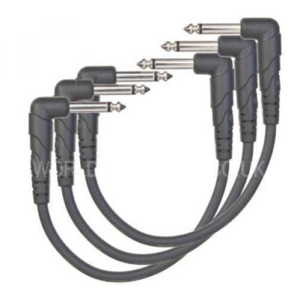 Planet Waves 6&#034; Instrument Patch Cables / Leads Right Angle Plugs - Pack of 3 #2 image