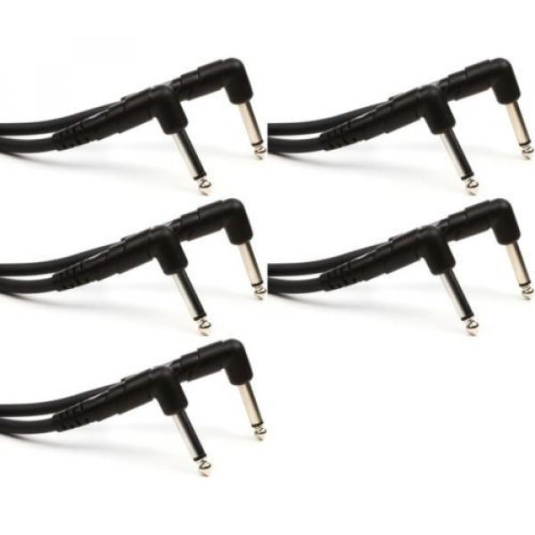 Planet Waves PW-CGTPRA-03 Classic Series Patch Cable - ... (5-pack) Value Bundle #1 image
