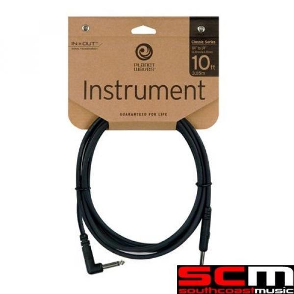 DADDARIO PLANET WAVES CLASSIC RIGHT ANGLE GUITAR CABLE 10 PW-CGT-RA10 10ft LEAD #1 image