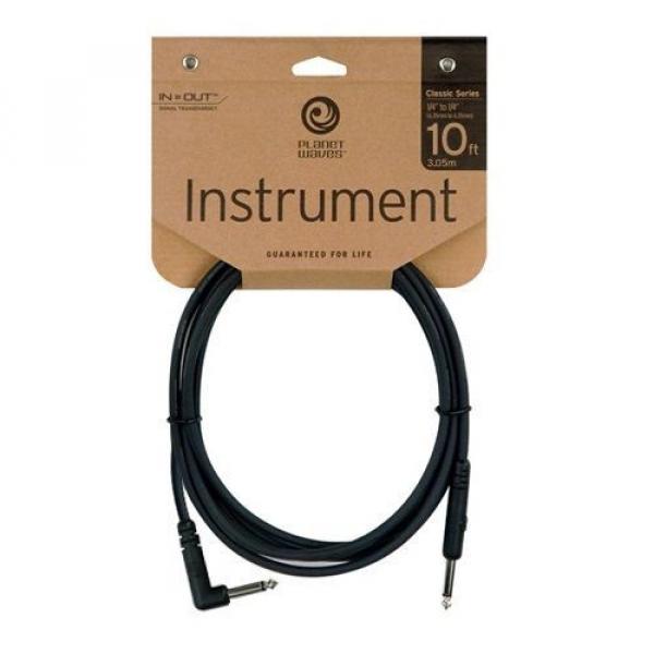 DADDARIO PLANET WAVES CLASSIC RIGHT ANGLE GUITAR CABLE 10 PW-CGT-RA10 10ft LEAD #2 image
