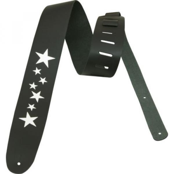 D&#039;Addario Planet Waves Icon Leather Guitar Strap Stars #2 image