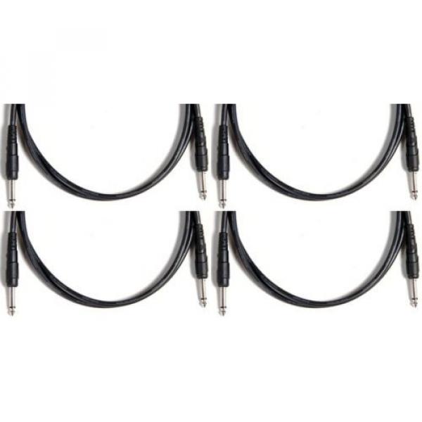 Planet Waves 5&#039; Classic Series Instrument Cable (4-pack) Value Bundle #1 image