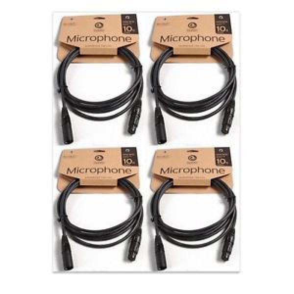Planet Waves Classic Microphone Lead/Cable. (4 sets) Size: 10ft (3m) #1 image