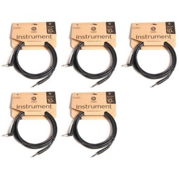 Planet Waves 10&#039; Classic Series Instrument Cable - w/Ri... (5-pack) Value Bundle #1 image
