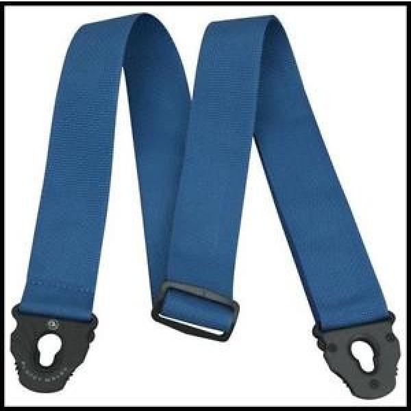 Planet Waves Planet Lock Locking Nylon Guitar Strap Blue Fits almost all Guitars #1 image