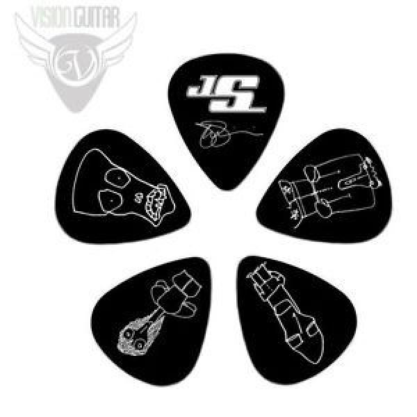 Planet Waves Joe Satriani Signature Guitar Picks - Medium Gauge .71mm - Black #1 image