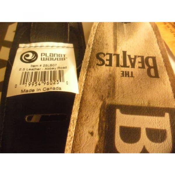 PLANET WAVES 25LB07 Sangle- guitar strap 2,5&#034; BEATLES ABBEY ROAD- Leather - NEW #2 image