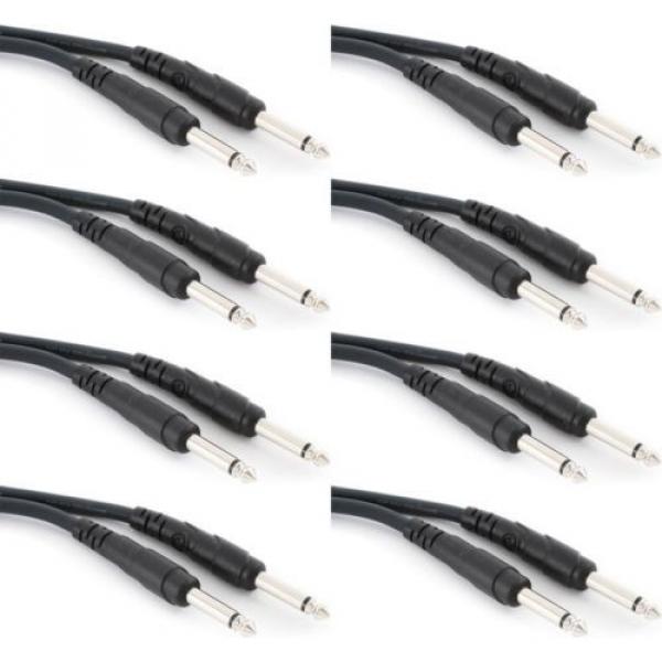 Planet Waves PW-CGTP-01 Classic Series Patch Cable - 1&#039;... (8-pack) Value Bundle #1 image
