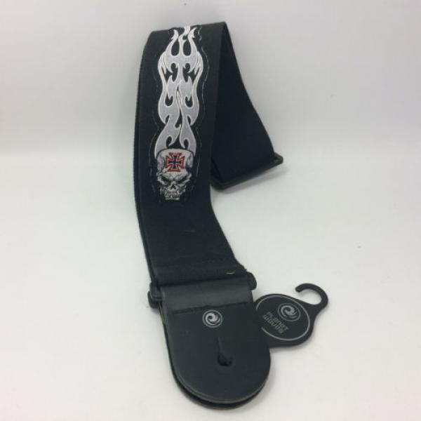 Planet Waves &#034;Gray Tribal Skull&#034; Guitar Strap 2.5 Inches Wide - 64P03 #1 image
