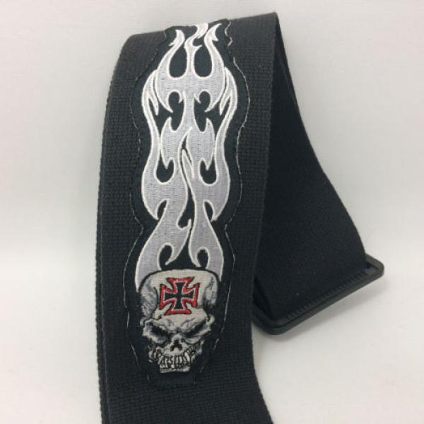 Planet Waves &#034;Gray Tribal Skull&#034; Guitar Strap 2.5 Inches Wide - 64P03 #2 image
