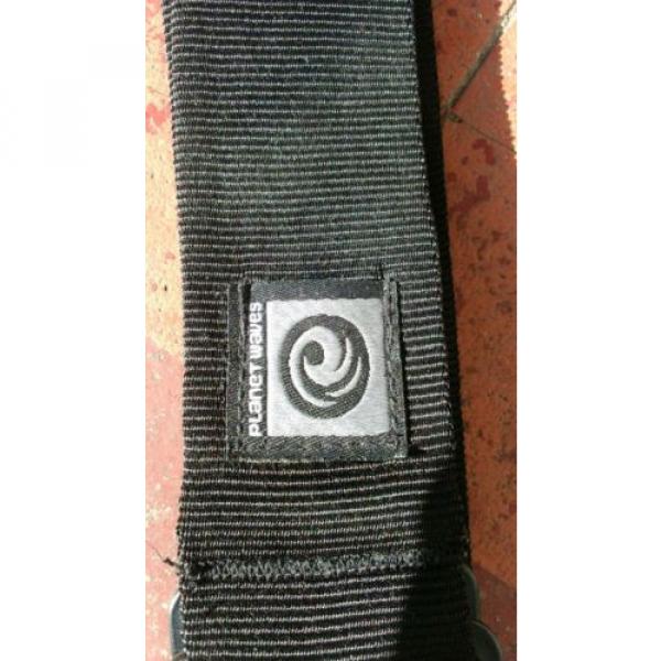 Planet waves Black guitar strap high quality lovely feel with pick holder pocket #4 image