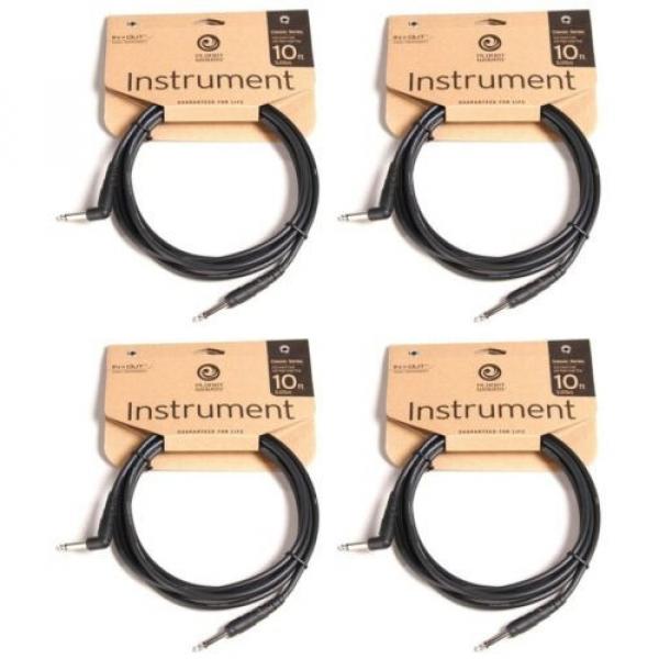Planet Waves 10&#039; Classic Series Instrument Cable - w/Ri... (4-pack) Value Bundle #1 image
