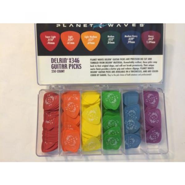 D&#039;Addario Planet Waves Guitar Picks  250 ct. Assortment Pack Rounded Tri Delrin #1 image