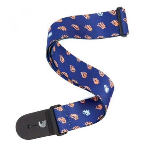 D&#039;Addario Planet Waves Paisley Critters Guitar Strap - Blue #1 image