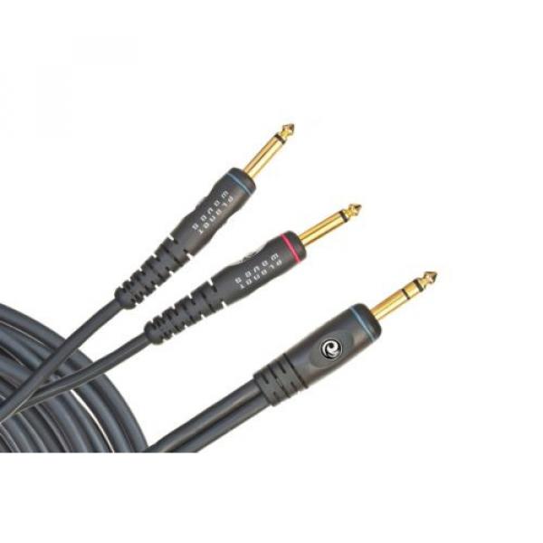 Planet Waves PW-INS-05 Custom Series Stereo Cable 1/4&#034; to Dual Mono 1/4&#034; 5 feet #1 image