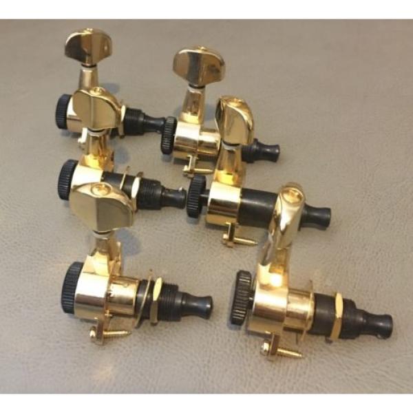 Planet waves auto trim gold in line tuners gold tuning pegs #3 image