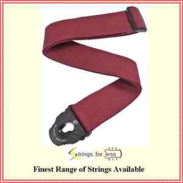 Planet Waves 50mm Planet Lock Poly 2&#034; Guitar Strap - Classic Red PWSPL201 #1 image