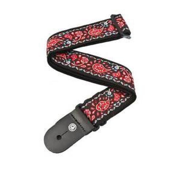 Planet Waves Tapestry Woven Guitar Strap - leather end #1 image