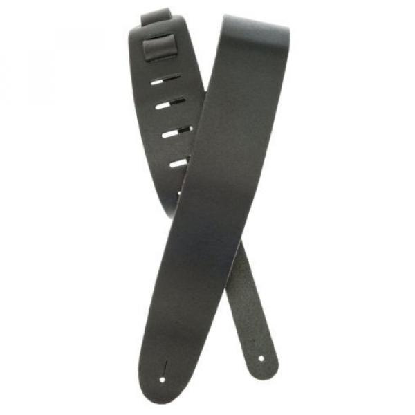 Planet Waves Classic Leather Guitar Strap, Black #1 image
