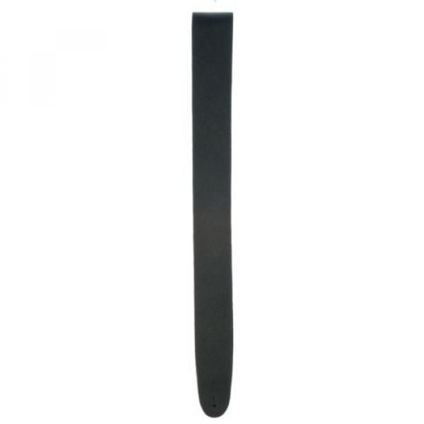 Planet Waves Classic Leather Guitar Strap, Black #2 image