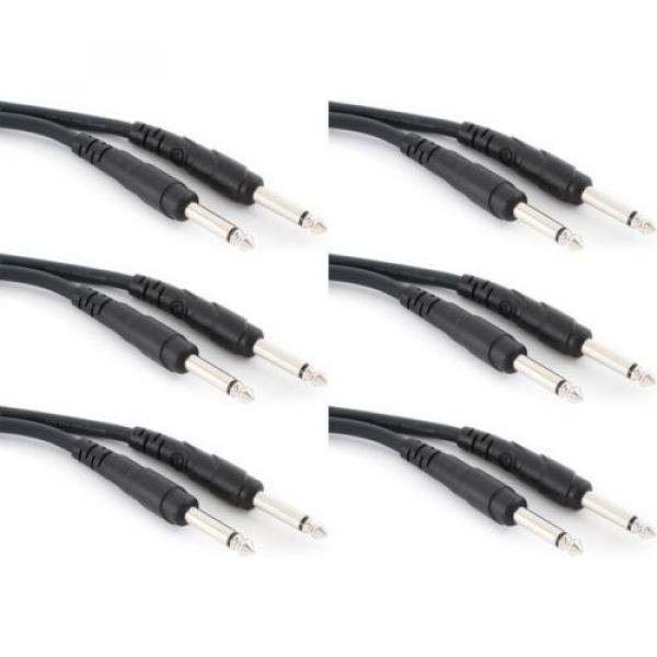 Planet Waves PW-CGTP-01 Classic Series Patch Cable - 1&#039;... (6-pack) Value Bundle #1 image