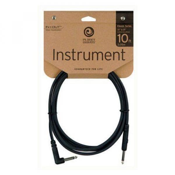 Planet Waves 10-Foot Classic Series 1/4-Inch Instrument Cable with Right Angle #3 image
