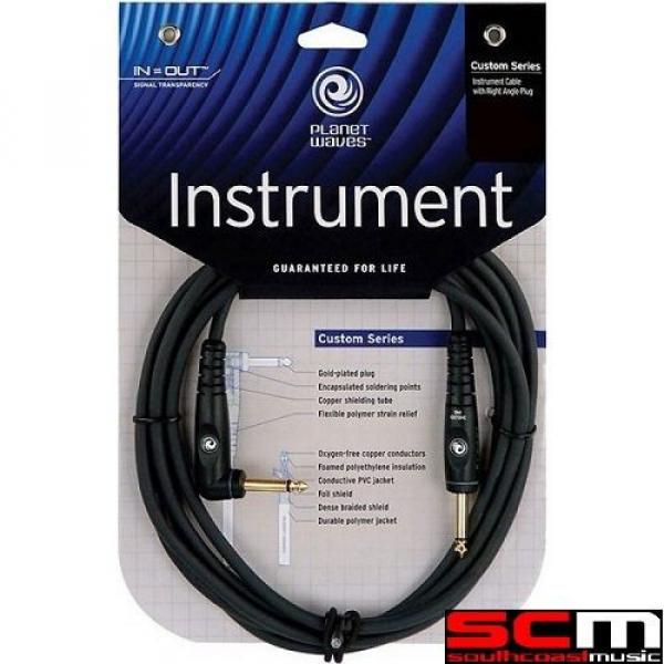 DADDARIO PLANET WAVES 10FT Custom Series Guitar Cable Right Angle Lead PWGRA10 #1 image