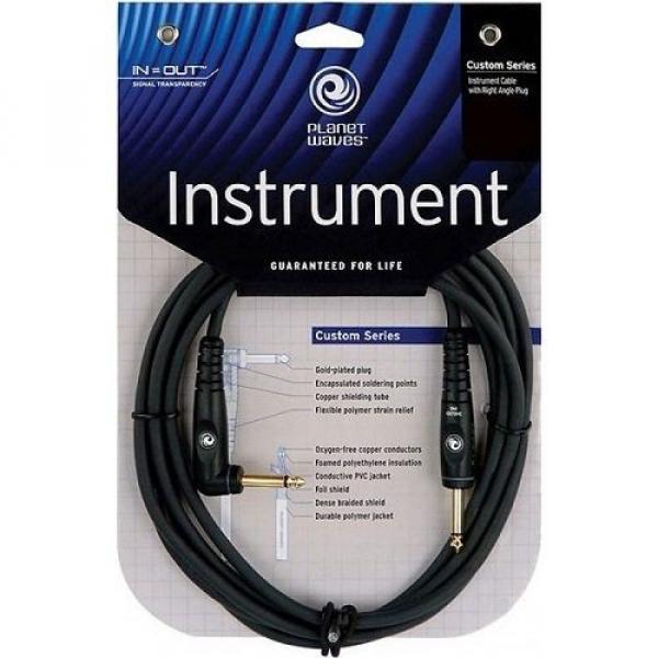 DADDARIO PLANET WAVES 10FT Custom Series Guitar Cable Right Angle Lead PWGRA10 #2 image