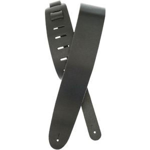 PLANET WAVES 25blOO TRACOLLA GUITAR BASS STRAP COMFORT LEATHER 2,5&#034; BLACK #1 image