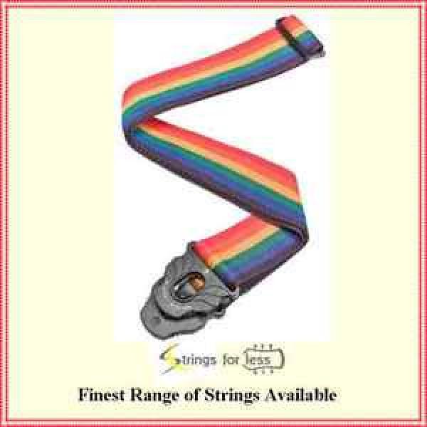 Planet Waves 50mm Planet Lock Poly 2&#034; Guitar Strap - Rainbow PWSPL210 #1 image