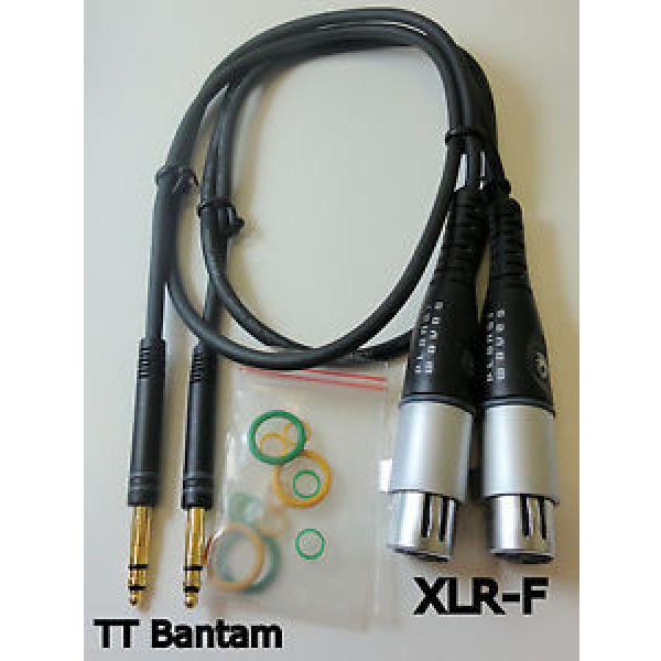 Pair (2) TT Bantam to XLR-F Female 24&#034; Patch Cables Cords 2 Foot Planet Waves #1 image