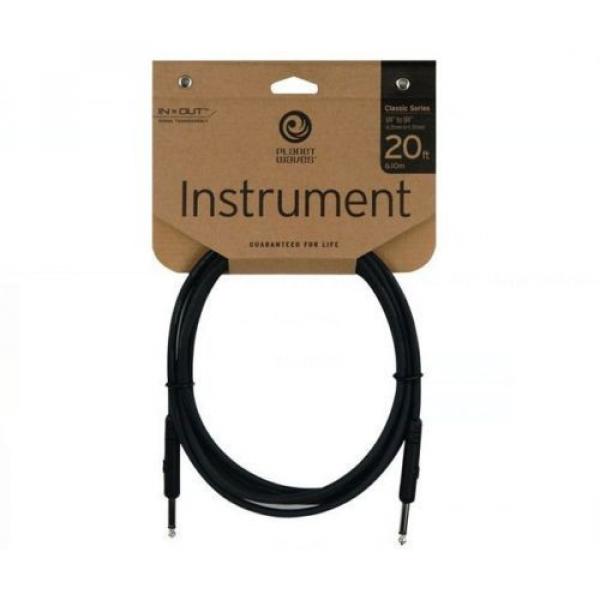 Planet Waves 20ft Classic Series 1/4&#034; Mono Instrument Cable (PW-CGT-20) #1 image