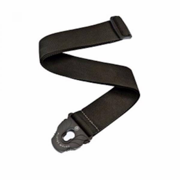 Planet Waves Black Poly Guitar Strap with Planet Lock Ends - Adjustable PWSPL200 #2 image