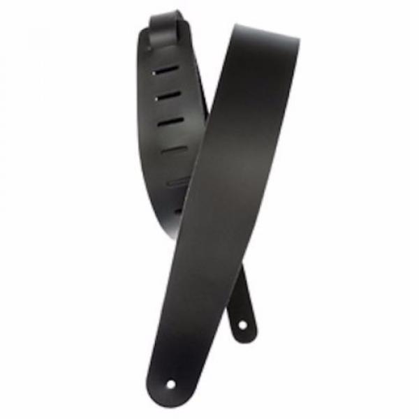 New Planet Waves Black Deluxe Classic Leather Guitar Strap - Adjustable #2 image